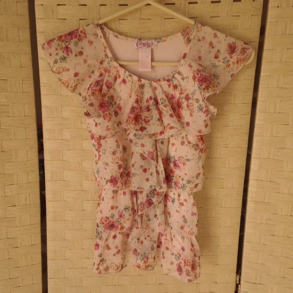 Girls Candie's Girl Blouse Size S (7-8)
